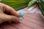 Dominican Republican Natural Larimar Stone Ring AR-1174 - Its Ambra