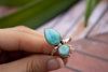 Dominican Republican Natural Larimar Stone Ring AR-1174 - Its Ambra