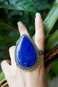 Anillo Lapislázuli, Plata de Ley 925 SKU 6008 