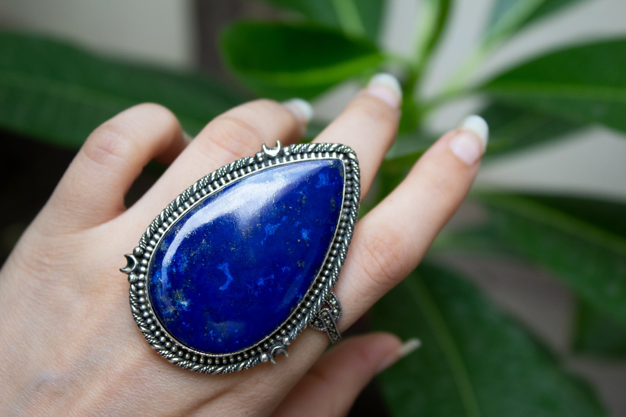 Lapis lazuli hot sale ring womens