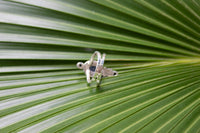 Floral Tanzanite Ring Sterling Silver SKU 6011