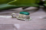 Chrysocolla Boho Vintage styled Pendant AP-5008