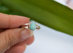 Blue Larimar Stone Sterling Silver Ring, Boho Ring, Dainty Ring, SKU 6205