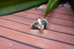 Pear Shape Rainbow Moonstone Ring, June Birthstone, SKU 6283