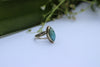Larimar Ring, Sterling Silver Marquise Shape, Boho Ring, SKU 6179