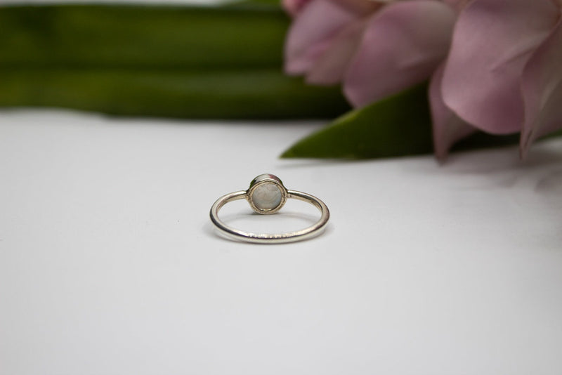 Moonstone Engagement Ring, Dainty Ring, Stacking Ring, Boho, SKU 6222
