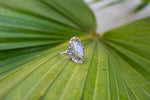 Natural Moonstone Gemstone Ring, Boho, June Birthstone, SKU 6185