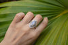 Natural Moonstone Gemstone Ring, Boho, June Birthstone, SKU 6185