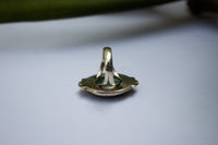 Anillo de esmeralda, plata esterlina, gema verde, piedra natal de mayo, SKU 6241