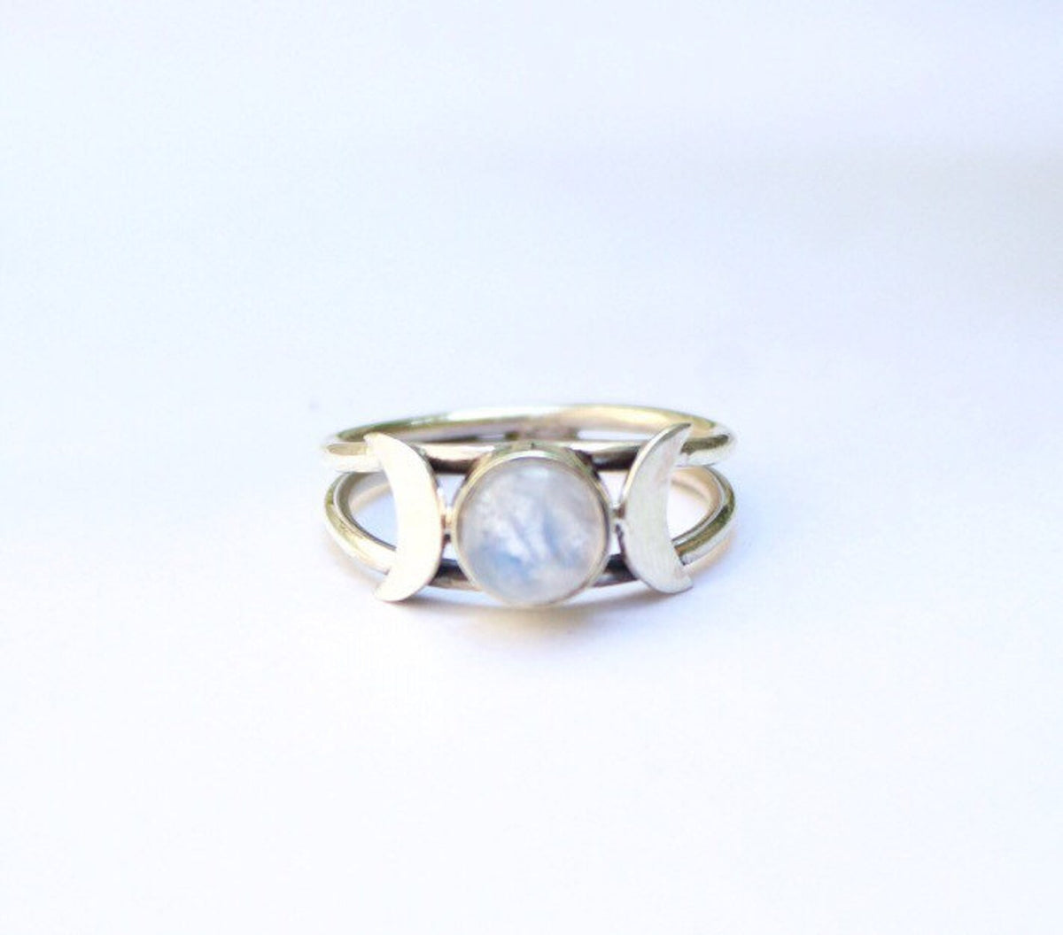 Moonstone Ring, 925 Sterling Silver Ring, June Birthstone, SKU 6149