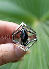 Black Onyx Ring, AR- 6136