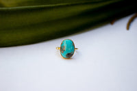 Gold Turquoise Ring, 14k Gold Filled Ring, Turquoise Jewelry, SKU 6120