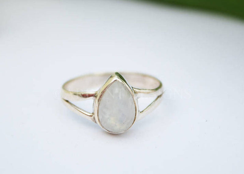 Moonstone Ring, Sterling Silver Ring, Natural Moonstone, SKU 6109