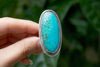 Turquoise Ring, Natural Turquoise Sterling Silver Ring, December Birthstone, SKU 6240