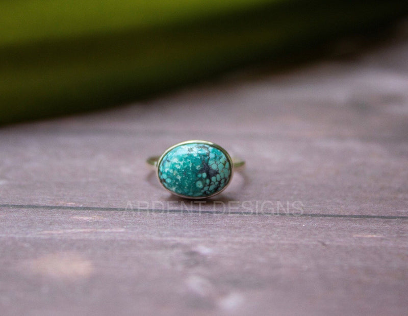 Turquoise Ring, Blue Ring, Boho Ring, SKU 6229
