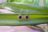 Garnet Earrings AE-2092 - Its Ambra